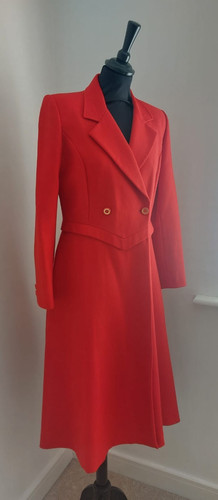 Mansfield red wool - red, flare