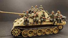 1/72  War II German tank Corps camouflage hand-painted finished soldiers