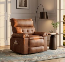 NEW Swivel Recliner Chair PU