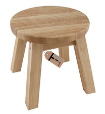 Kids Solid Hevea Wood Wooden Milking Stool Child Toddler Children 26 x 26 x 26cm