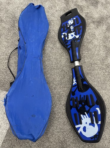 Used blue and black waveboard