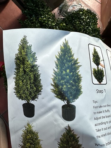 Artificial topiary tree faux - artificial,