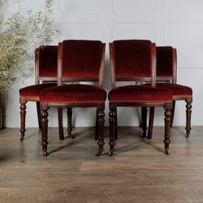 Set Of Four Victorian Red