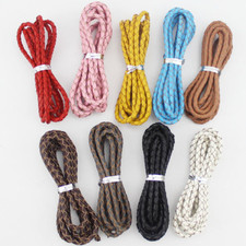 3mm Braided Genuine Leather