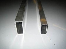 Aluminium Rectangle Tube Section 25mm - 100mm Many Sizes & Lengths 6082T6 6063T6