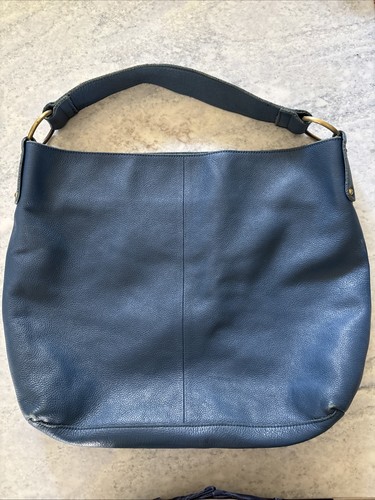 Joules blue leather hobo - leather,