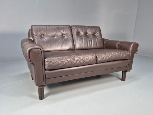 Vintage danish seater brown - danish,
