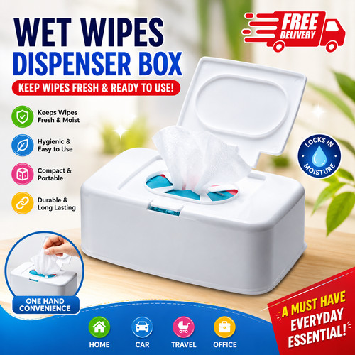 Portable wet wipe dispenser - portable,