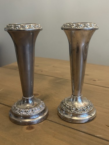 Pair vintage lanthe silver - pair,