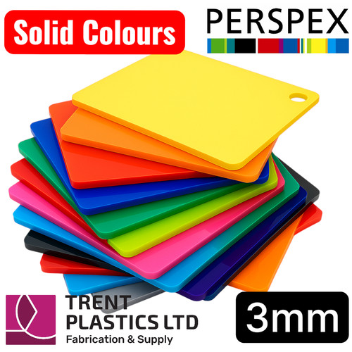 3mm coloured gloss - 3mm, perspex