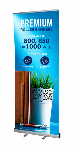 Roller banner with printed - roller,