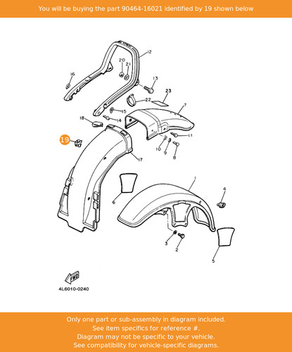 Yamaha clamp 90464 16021 oem - yamaha, clamp,