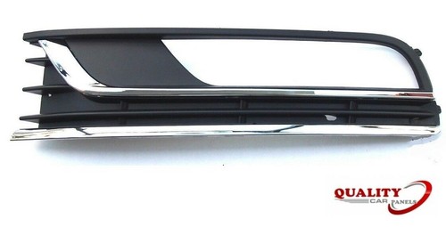 Front bumper fog grille with - front,