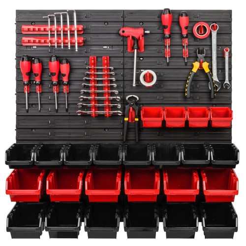 Wall mounted tool peg board - mounted,