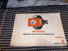 Honda CB50J factory parts list