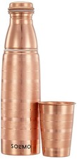 Copper Water Bottle Set With