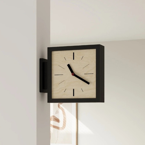 Double sided wall - double-sided, clock
