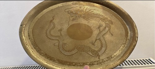 Large chinese brass - brass, dragon