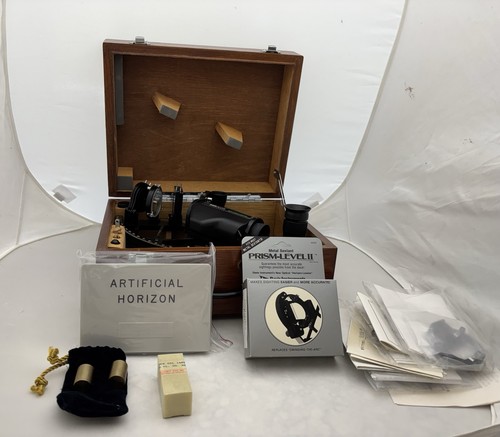 Kvh metal sextant wood case - kvh,