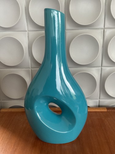 Modern turquoise tall - tall, ceramic