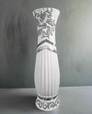 Large White Decorative Floor Standing Ceramic Vase Glitter Diamante 60cm 24 Inch