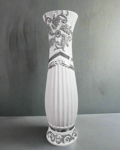 Large white and - white, silver