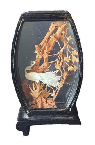 Vintage chinese cork diorama - cork,