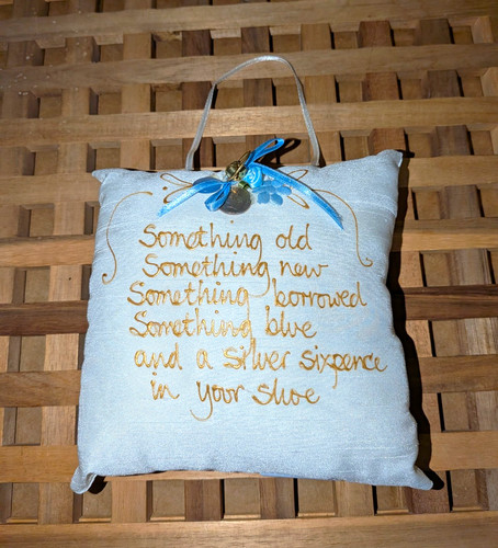 Satin wedding ring pillow - ring/,