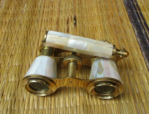 Vintage brass opera - brass, glasses