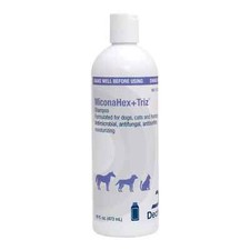 MiconaHex+Triz Shampoo for Dogs, Cats and Horses, 16 oz. Antimicrobial, antifung
