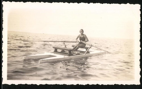 Photograph rowing boat - , with