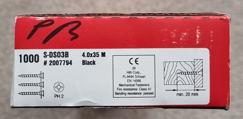 Hilti drywall screw ds03b - screw, s-ds03b