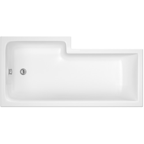 Shape right hand shower bath - l,
