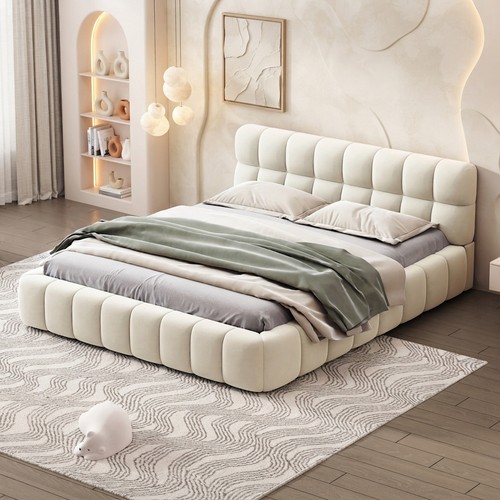 Bubble upholstered double - double, bed