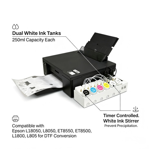 Dtf ciss dual white - ciss,