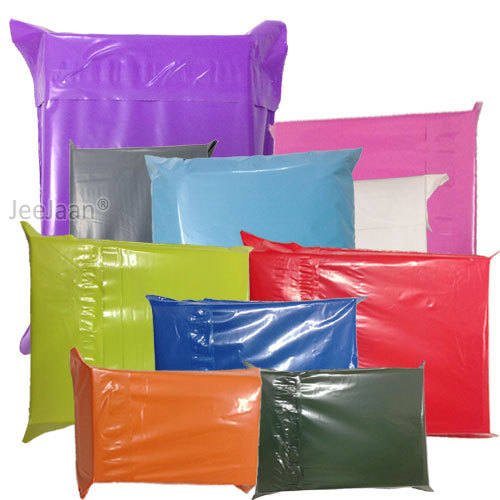 Coloured mailing bags plastic - coloured,