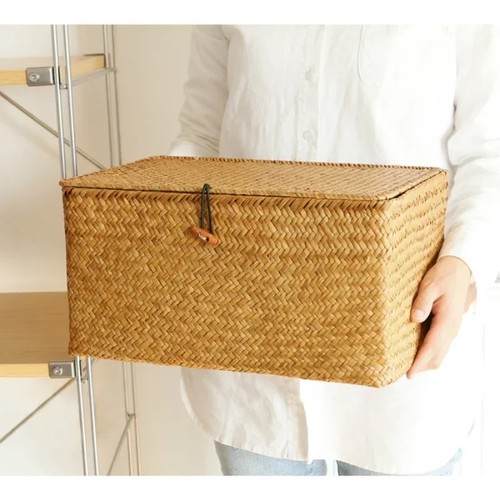 Handmade seagrass storage - seagrass,