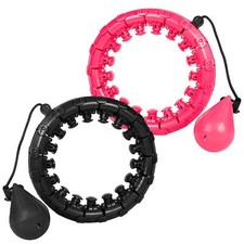 Weighted Smart Hula Hoop Adjustable Spinning Ball 24 Knots Exercise Hula Hoop
