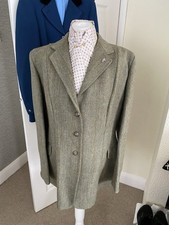 Ladies Caldene Derby Tweed Hunt/ HackingJacket 42”(16-18)Vgc