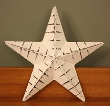 Mini Metal 3D 'Barn' Star