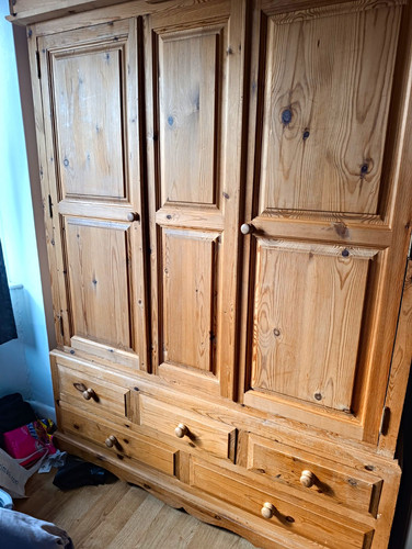 Antique solid pine triple - pine,
