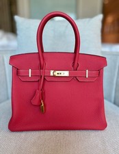 HERMÈS Birkin 30 Red Togo
