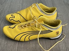 Puma Scuderia Ferrari Future Cat M1 SF Men's Sz 9 Driving Shoes Yellow Sneakers