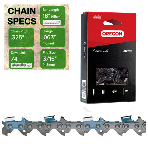 Oregon chainsaw chain - 18",