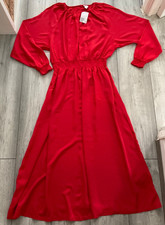 H&M BRIGHT RED MAXI