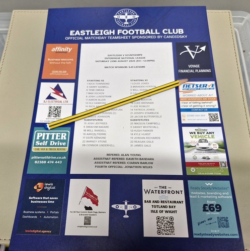 2026 eastleigh v - 22/8/2026,