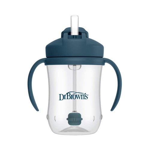 Brown straw cup navy - cup,