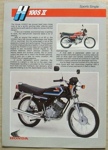 Honda h100s sports single - honda,