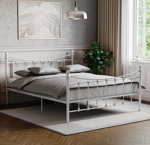 Metal bed frame - steel, 4ft6