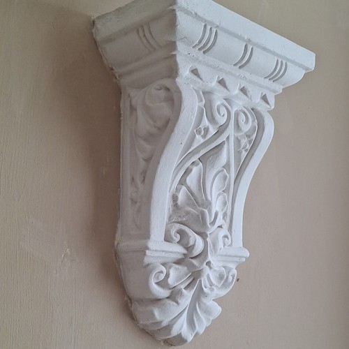Ornate white floral leaf - ornate,